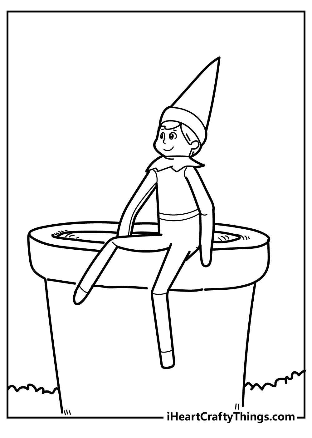 Elf On The Shelf Coloring Pages Free Printables 