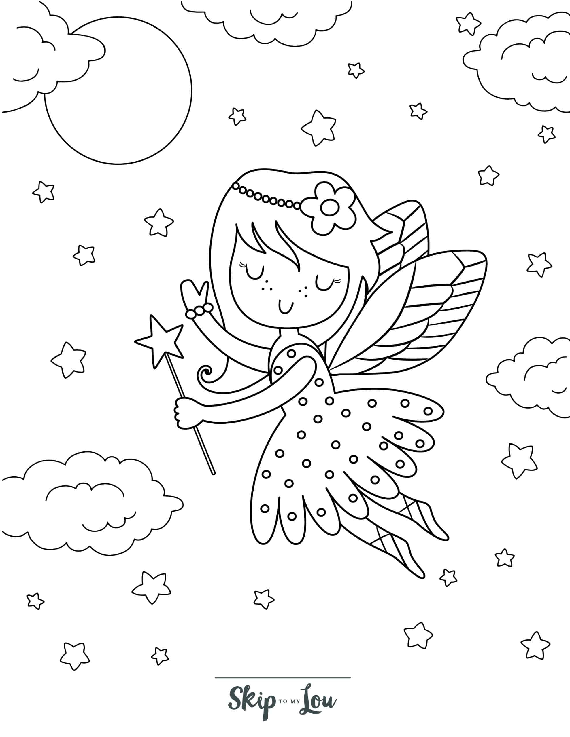 Fairy Free Coloring Pages