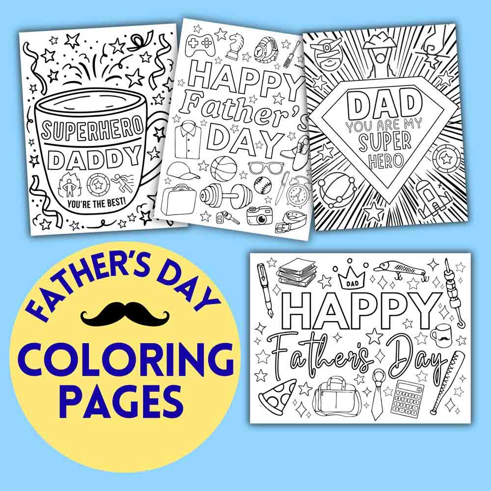 Father's Day Coloring Pages Free