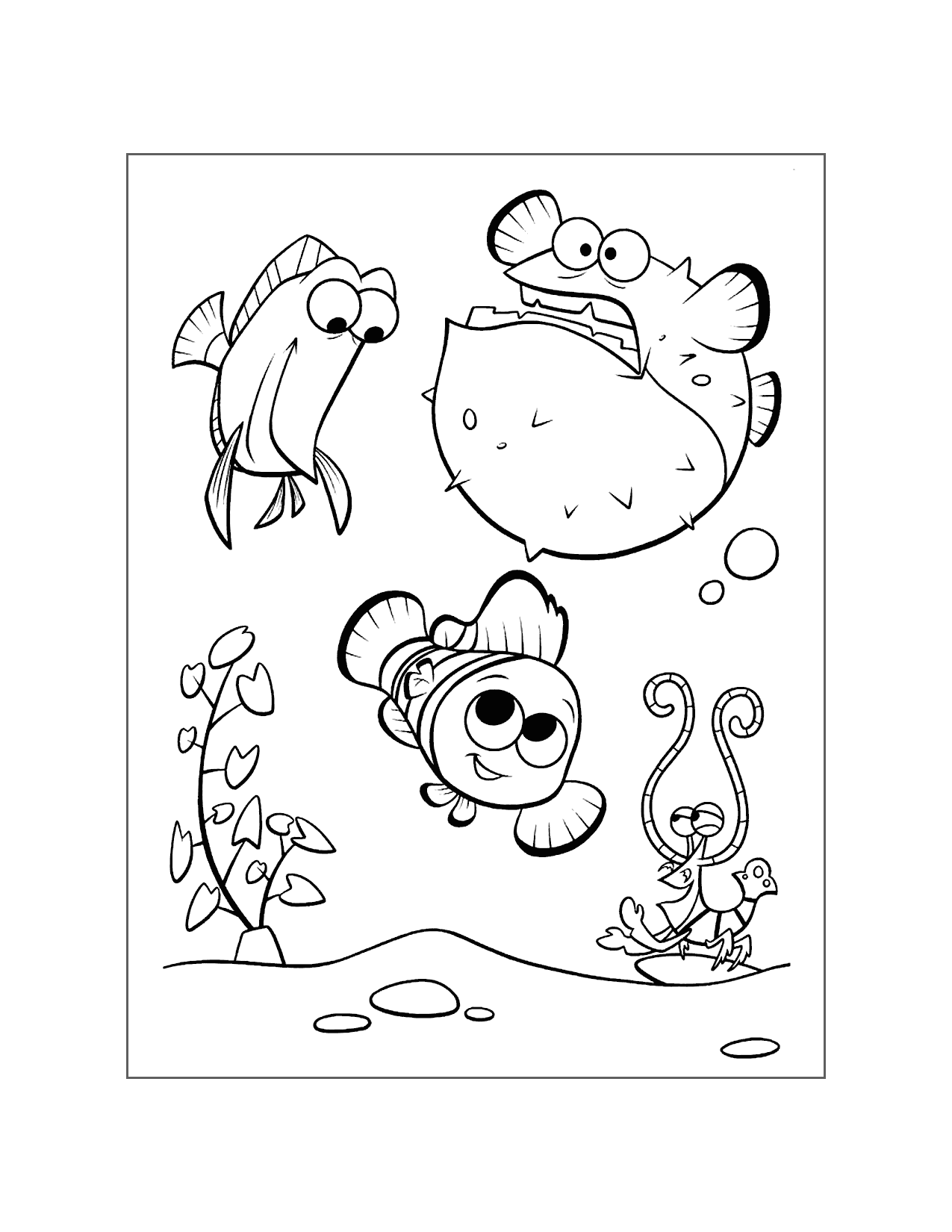 Finding Nemo Coloring Pages Printable Coloring Pages FREE