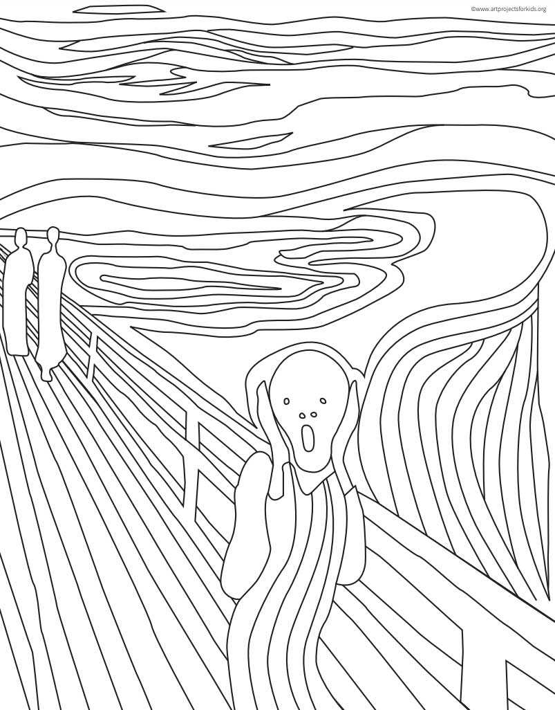 Fine Art Coloring Pages Archives Art Projects For Kids