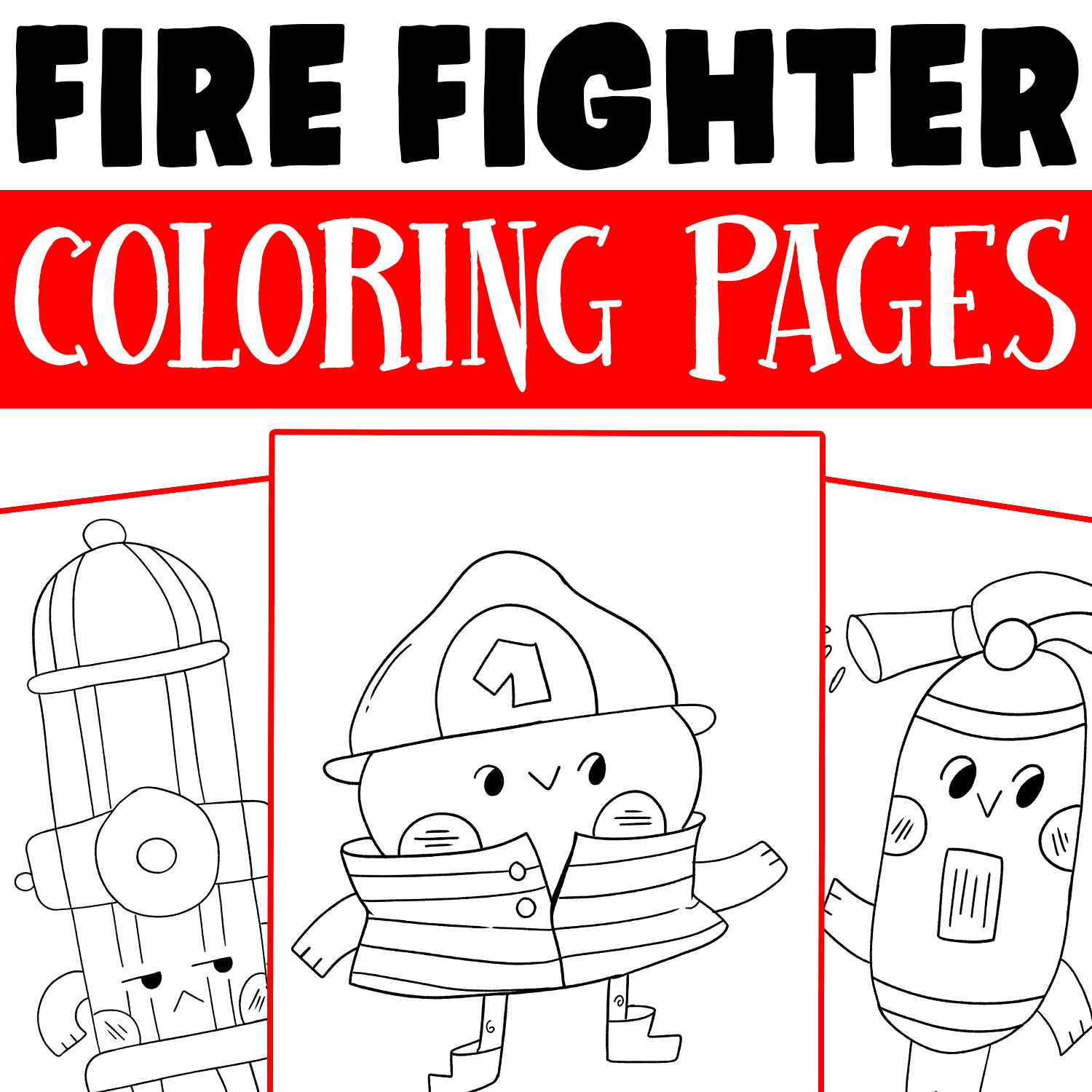 Printable Firefighter Coloring Pages