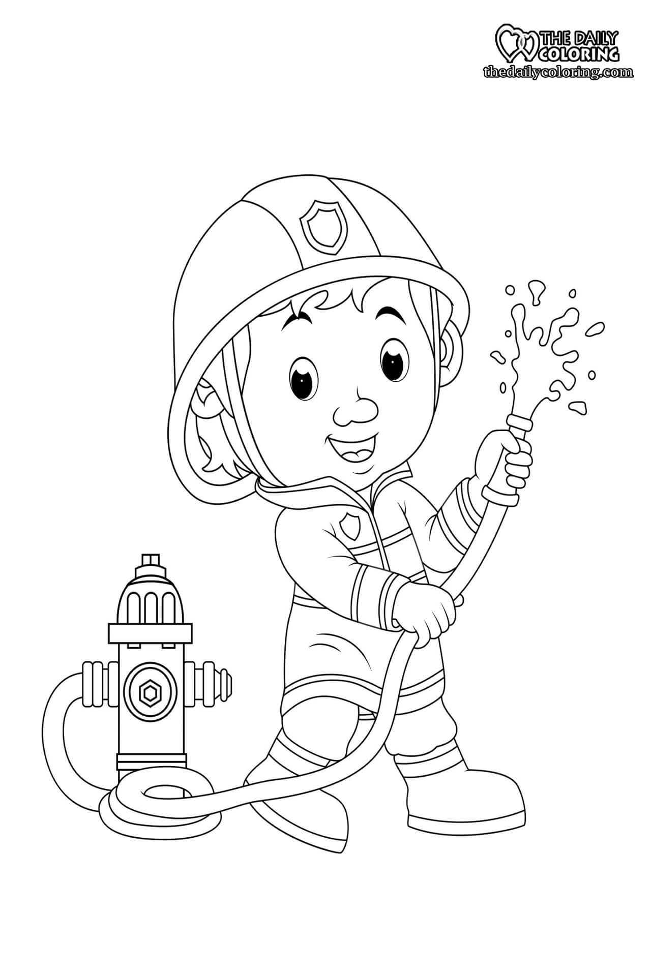 Firefighter Coloring Pages The Daily Coloring