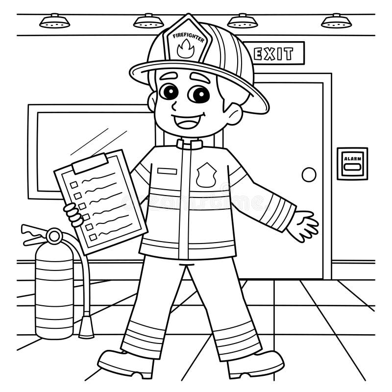 Fire Safety Coloring Pages Free