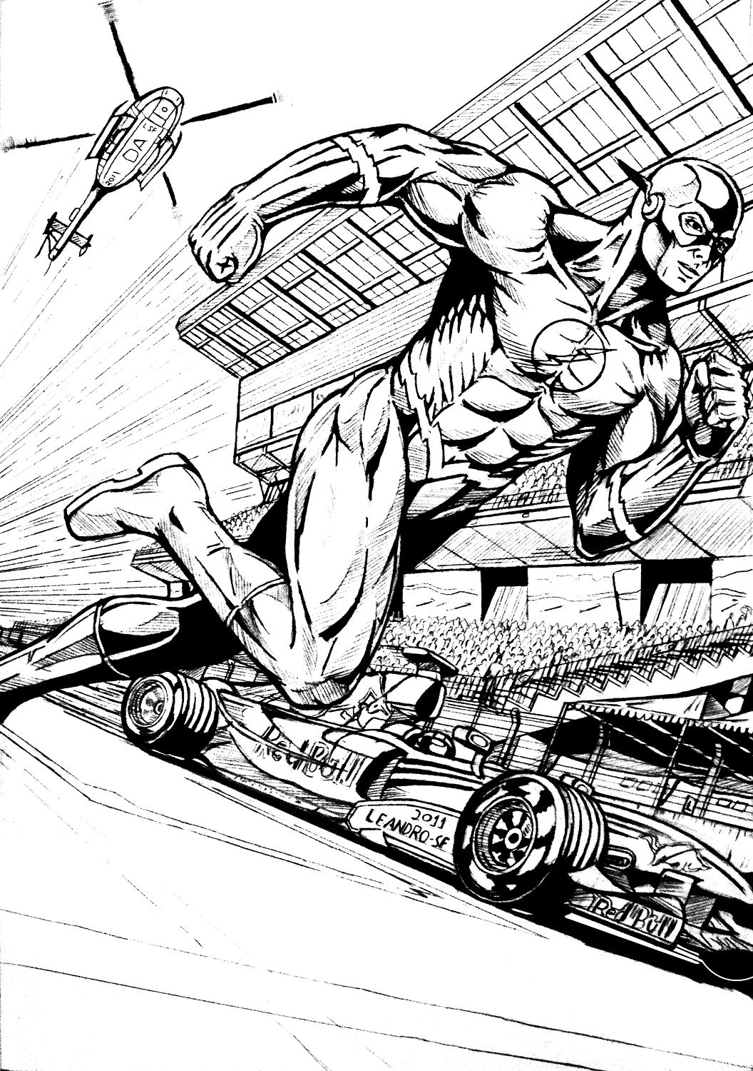 Flash Coloring Pages Printable