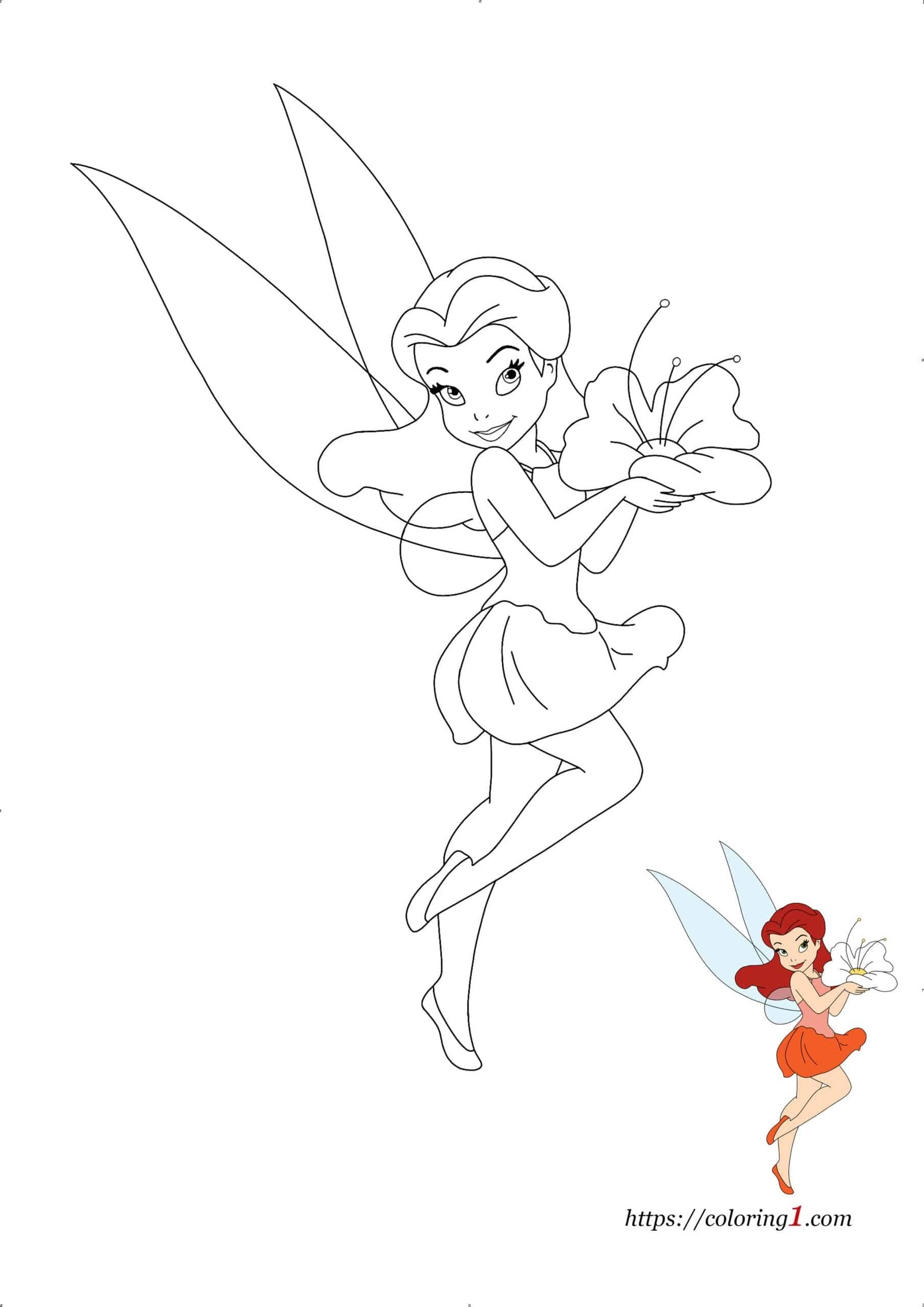 Flower Fairy Coloring Pages 2 Free Coloring Sheets 2021 