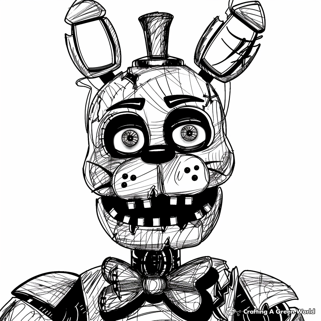 FNAF Coloring Pages Free Printable 