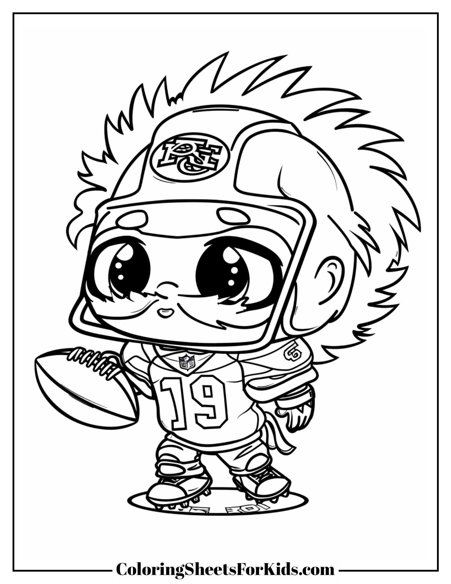 Football Coloring Pages Free Downloads Coloring Sheets For Kids