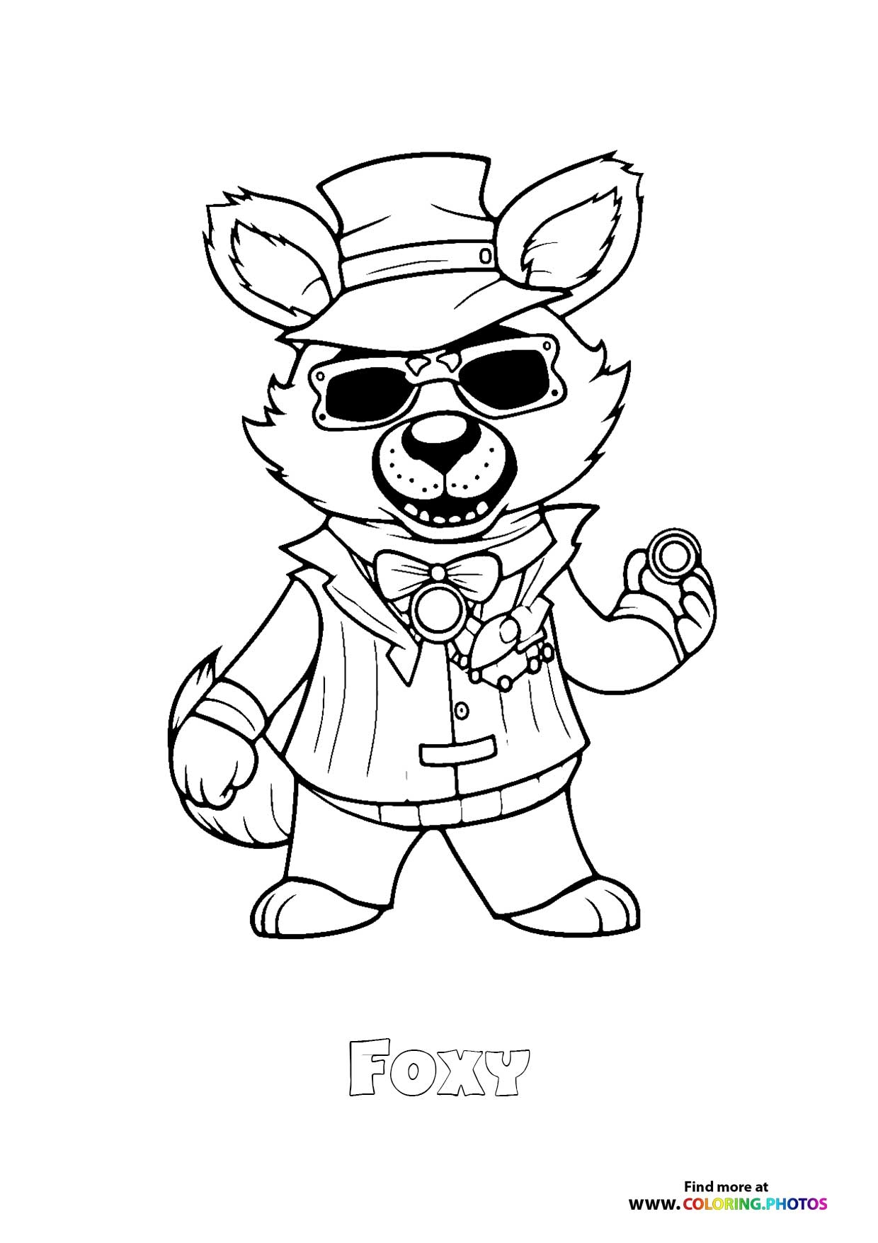 Foxy Coloring Pages For Kids