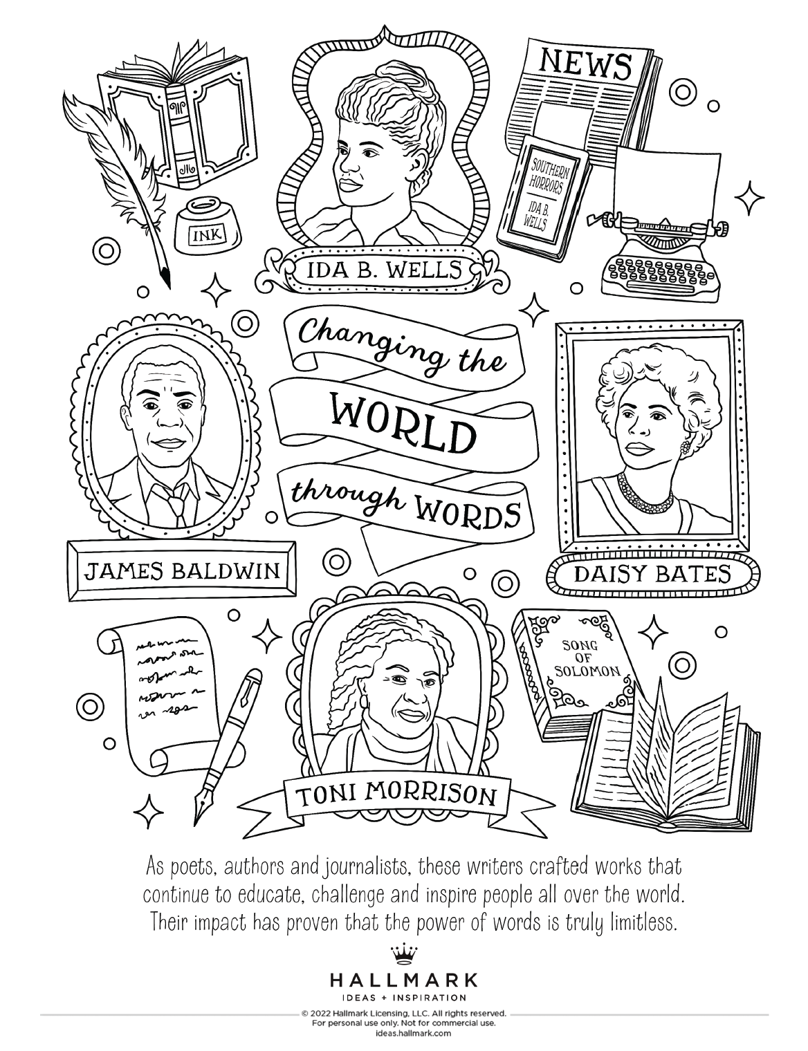 Printable African American Black History Coloring Pages