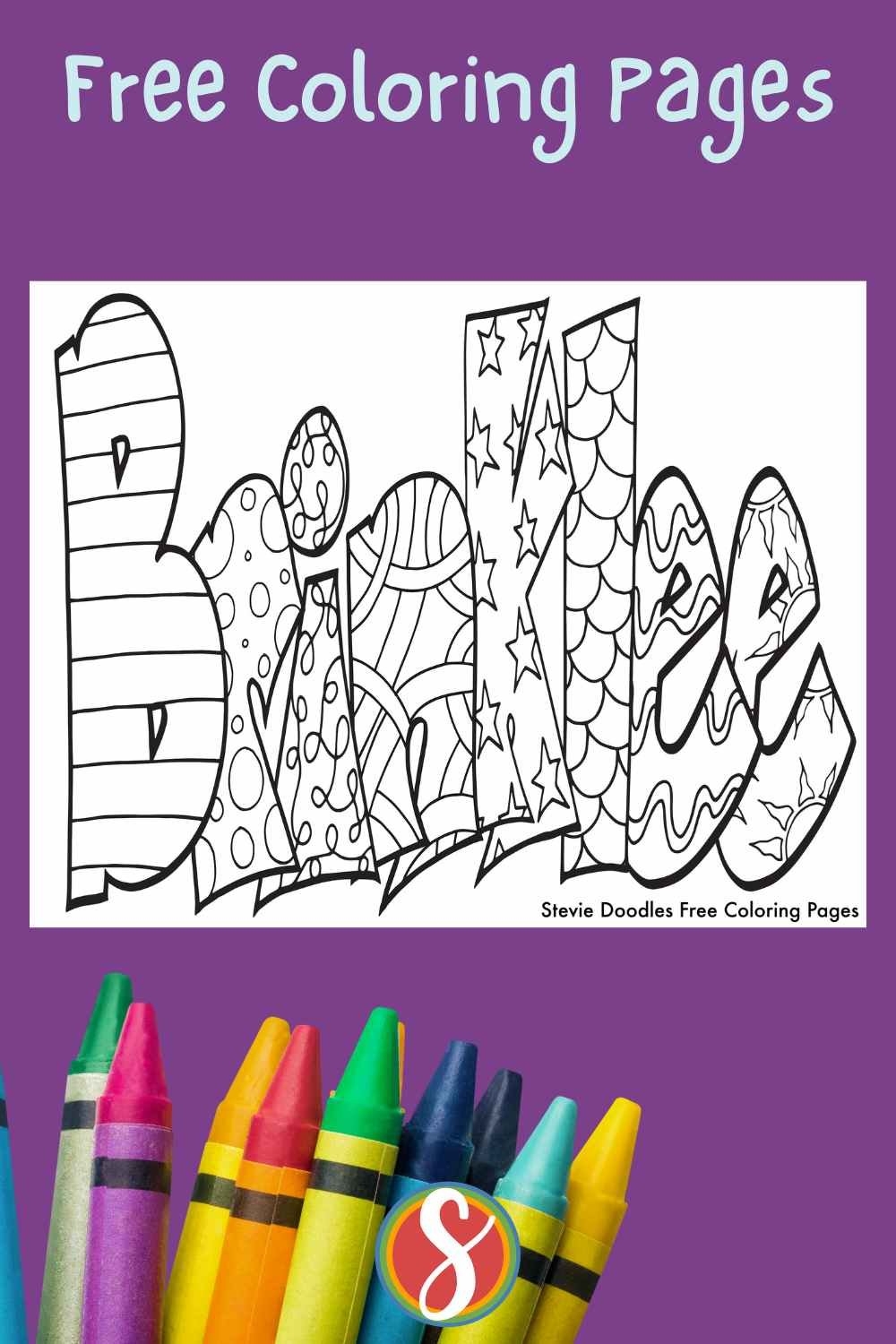 Free Brinklee Coloring Page Stevie Doodles