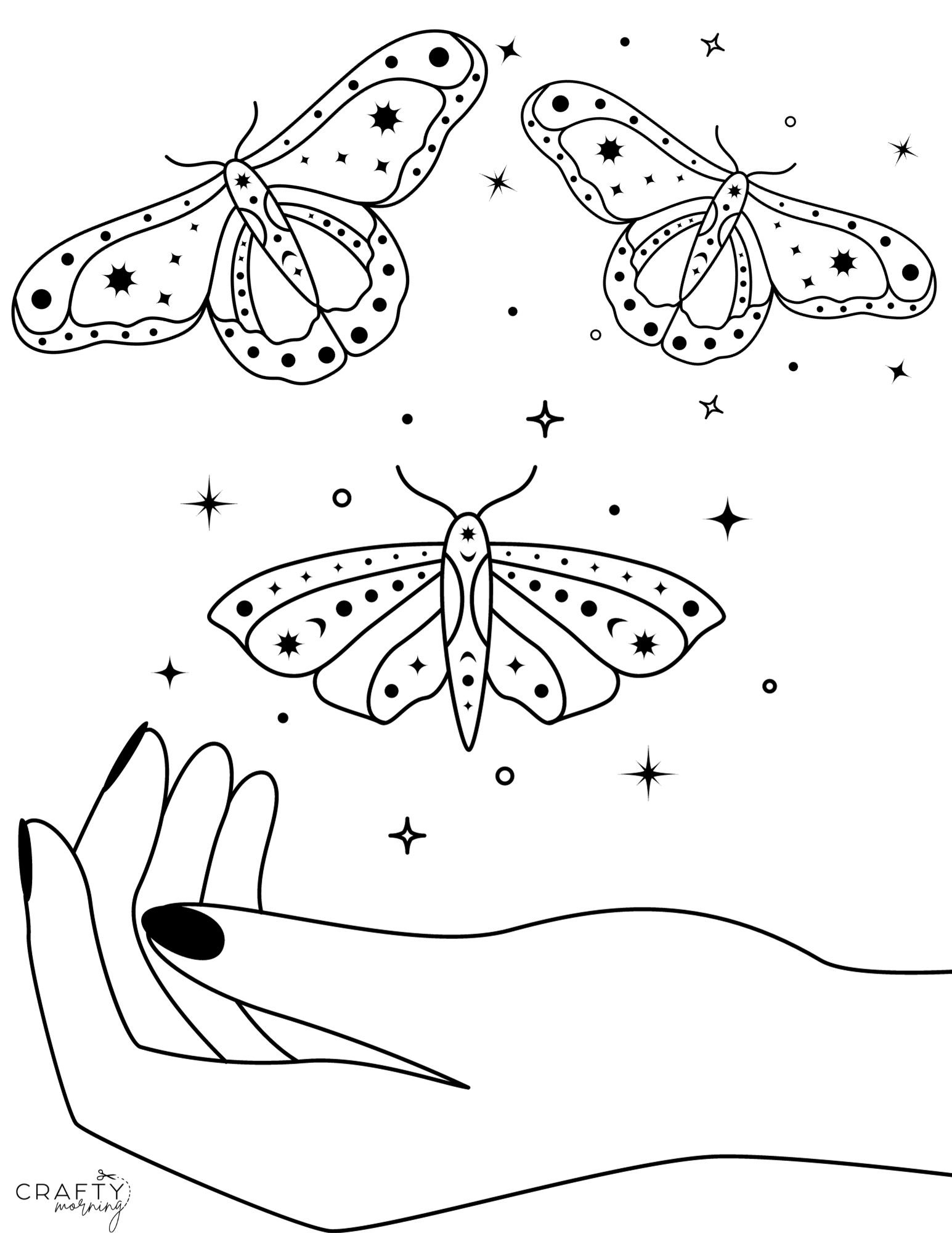 Free Butterfly Coloring Pages To Print Crafty Morning