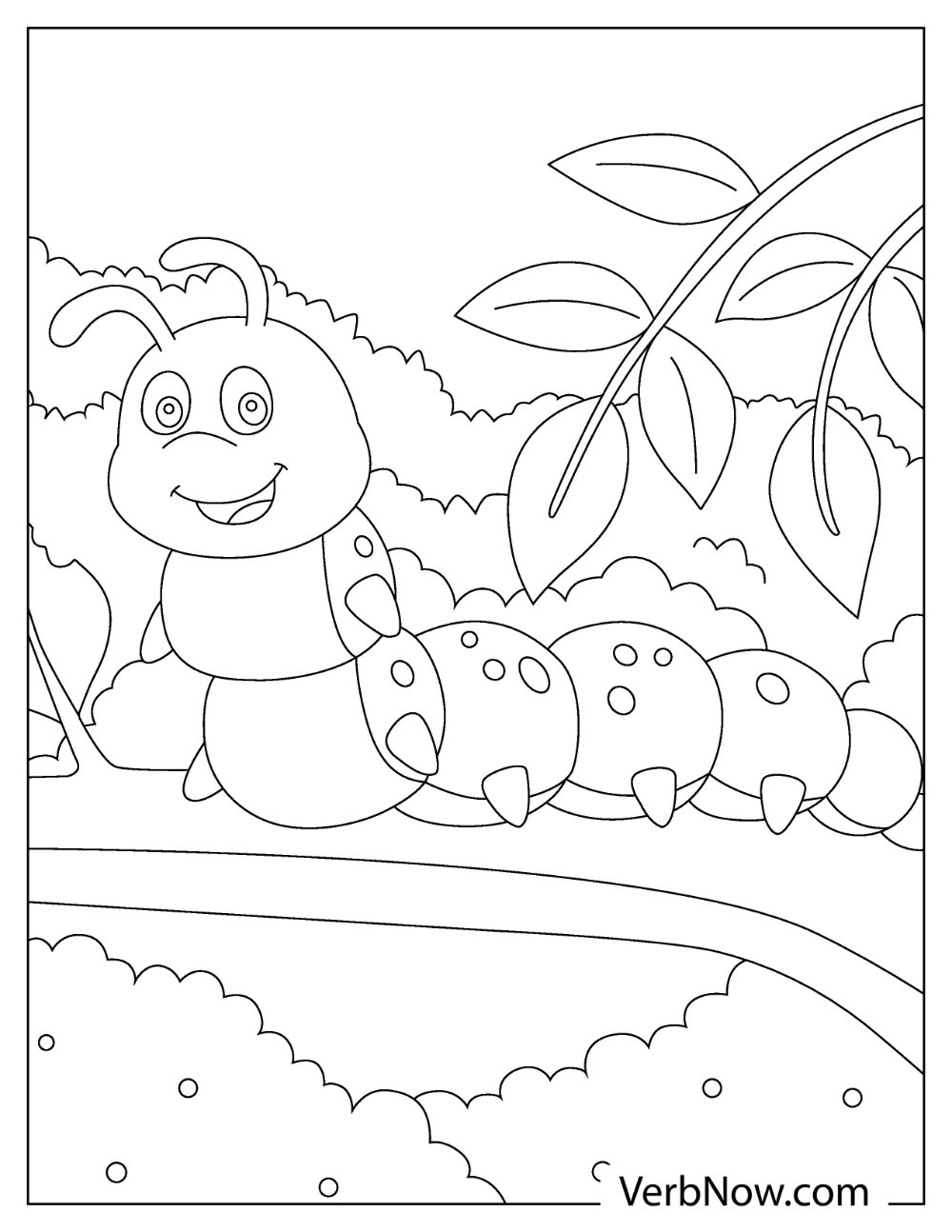 Free CATERPILLAR Coloring Pages For Download Printable PDF 