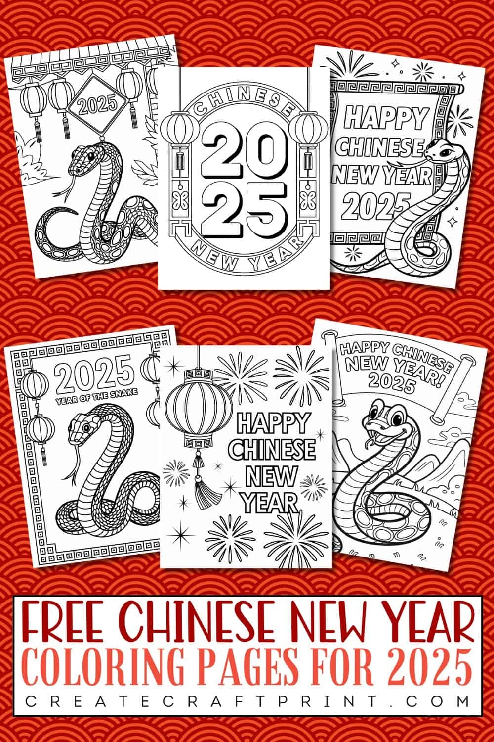 Free Chinese New Year Coloring Pages For 2025 Create Craft Print