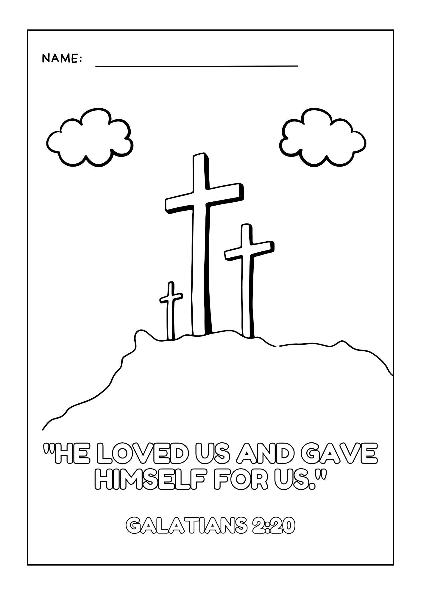 Christian Printable Coloring Pages