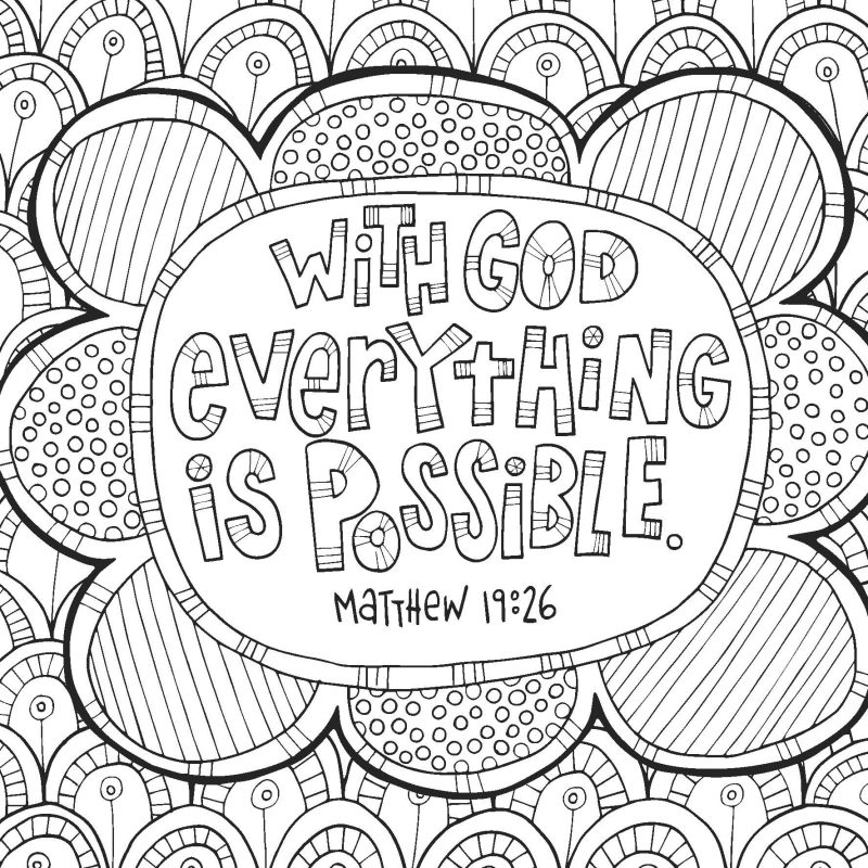 Christian Coloring Pages Free Printable