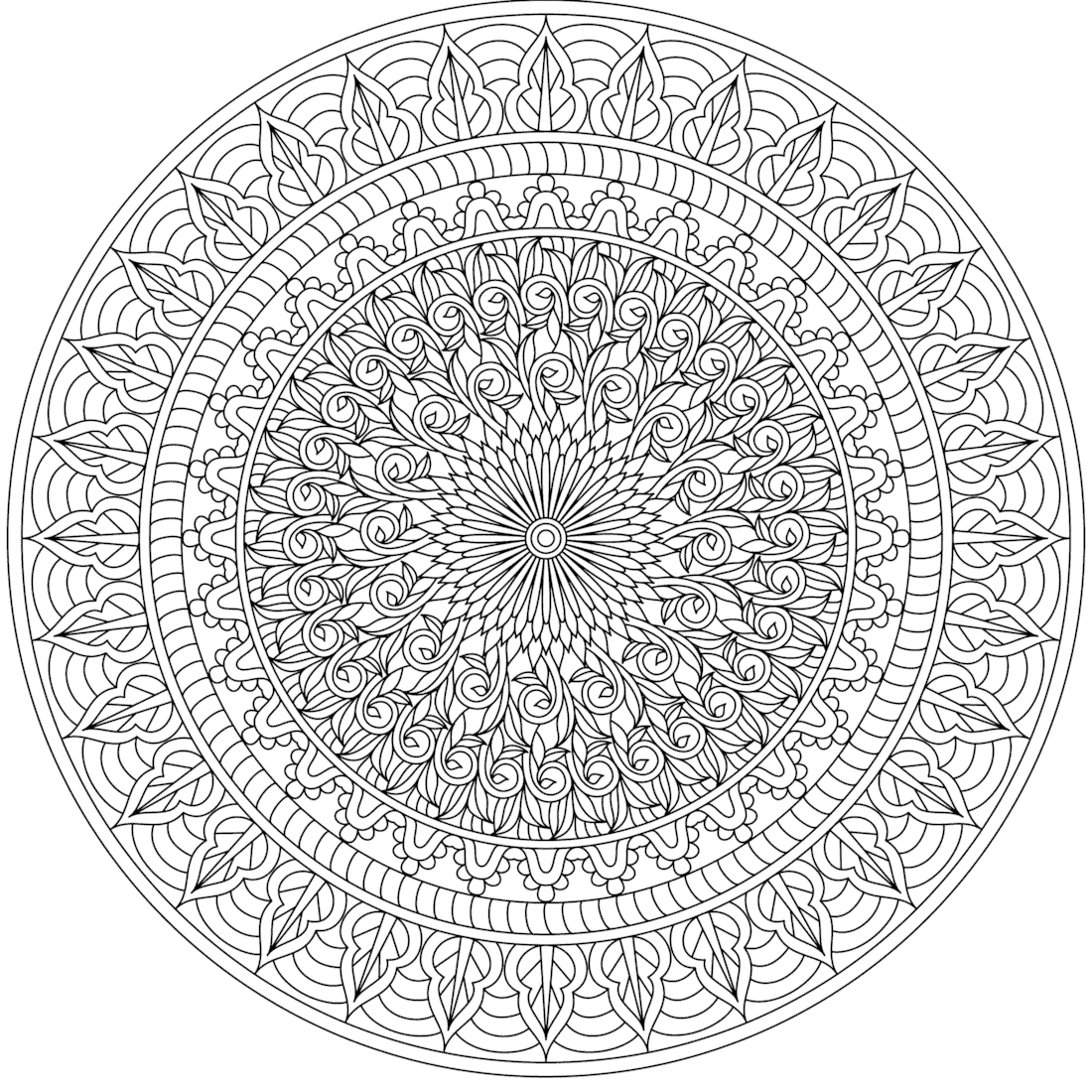 Mandala Free Coloring Pages Printable