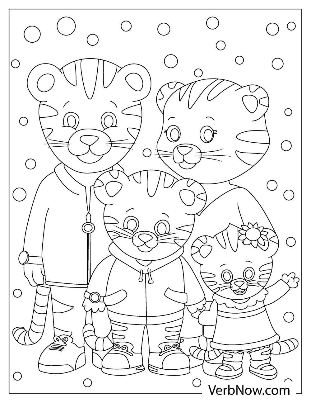 Tiger Coloring Page Free