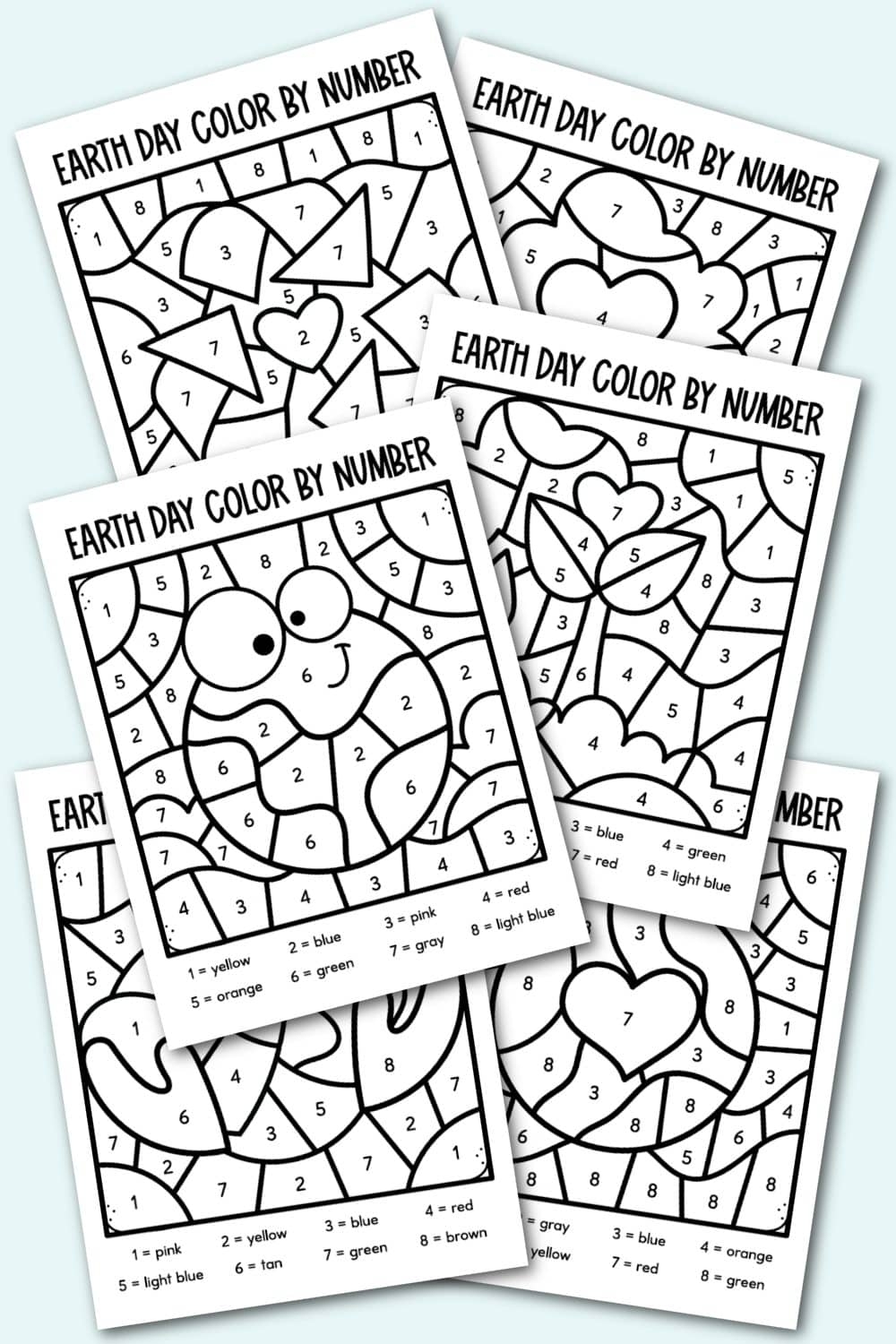 Color By Number Printable Coloring Pages