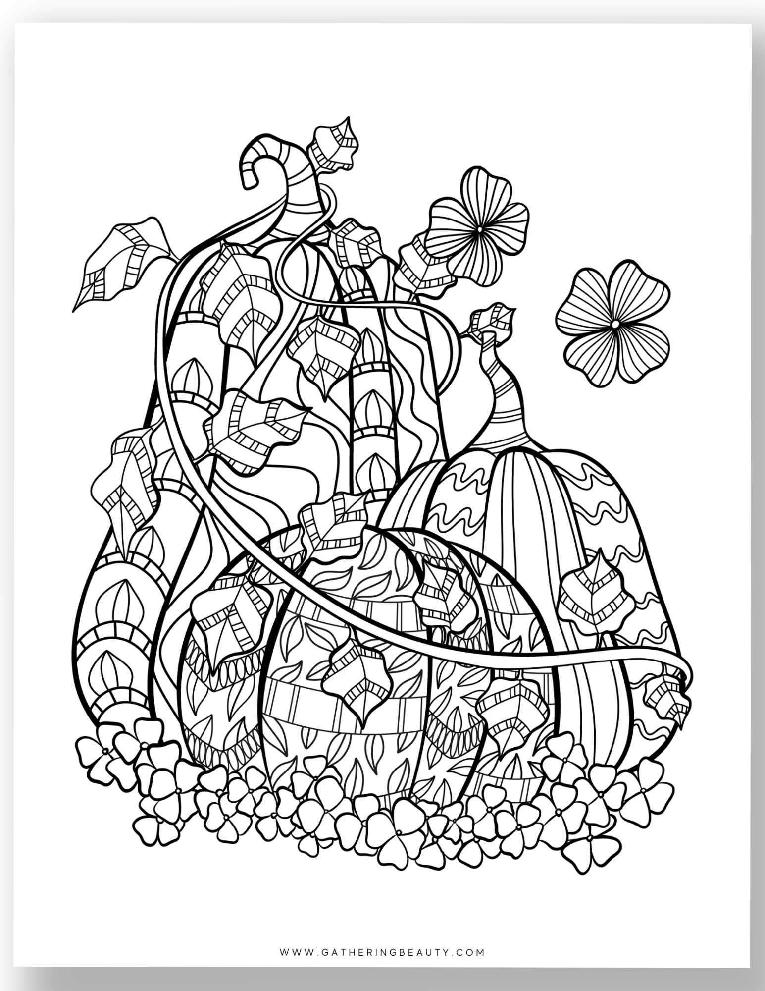 Free Fall Colouring Pages For Adults Gathering Beauty