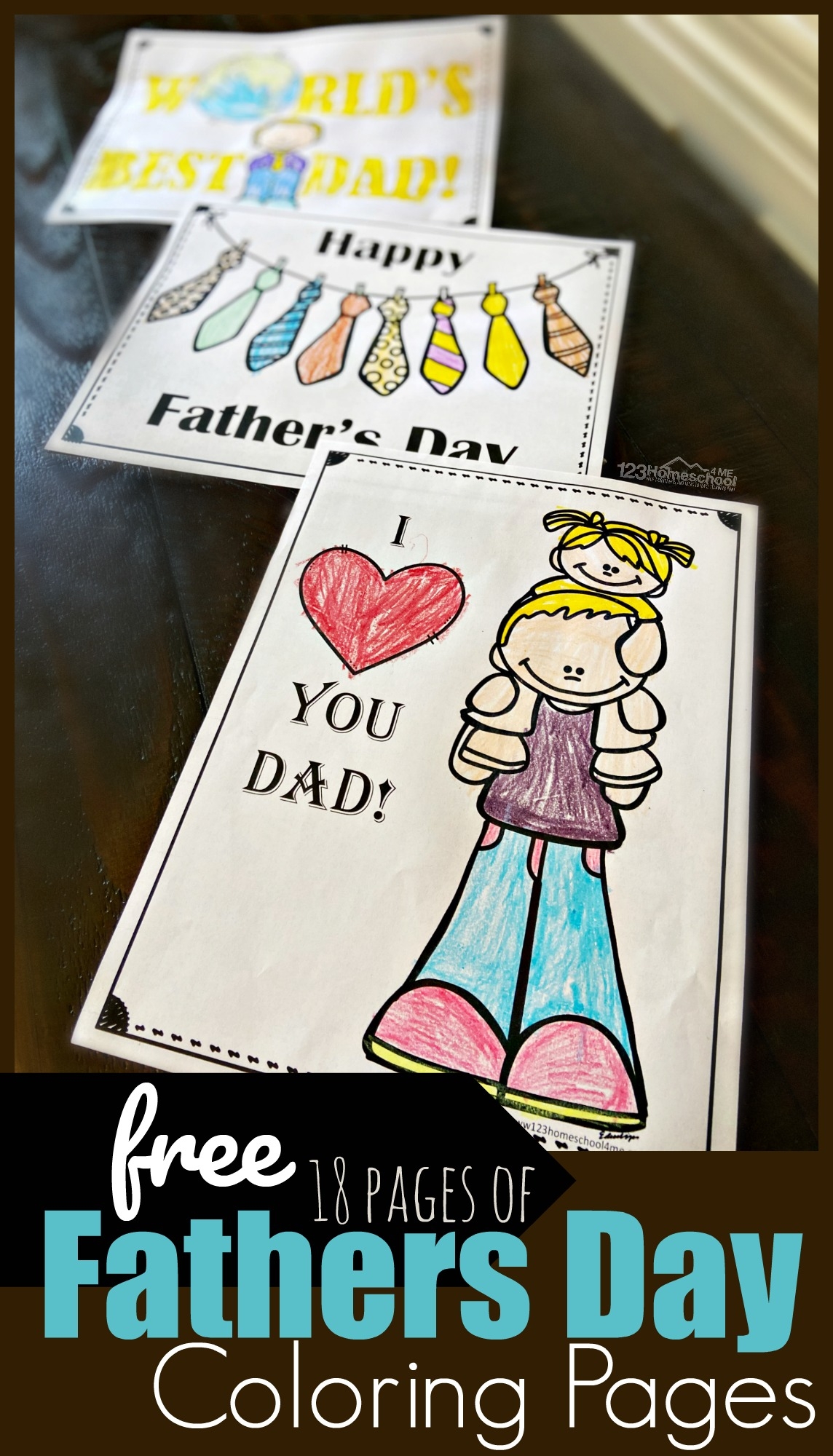 FREE Fathers Day Coloring Pages
