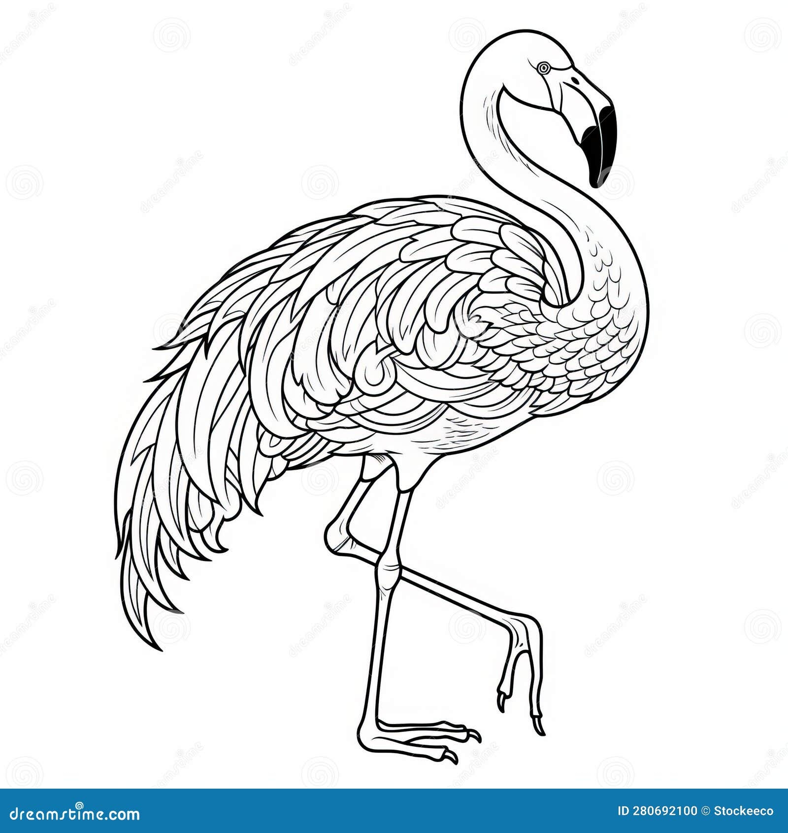 Flamingo Coloring Pages Free