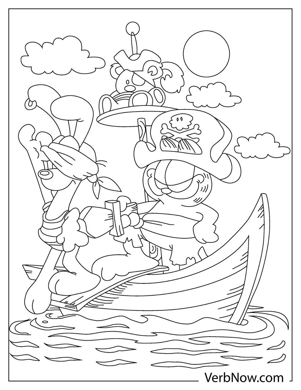 Free Coloring Pages Garfield