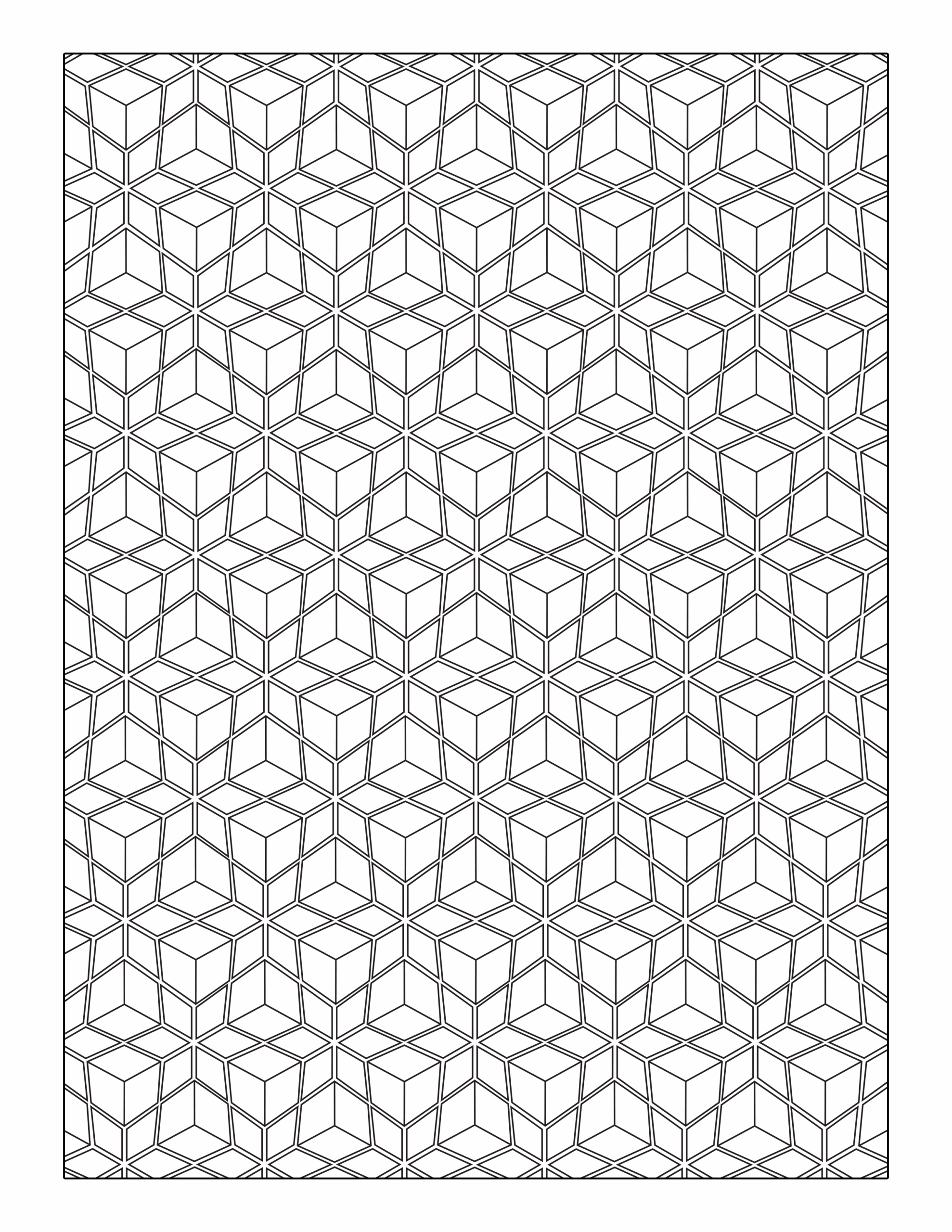Free Geometric Coloring Page Download Tiny Troll Studios