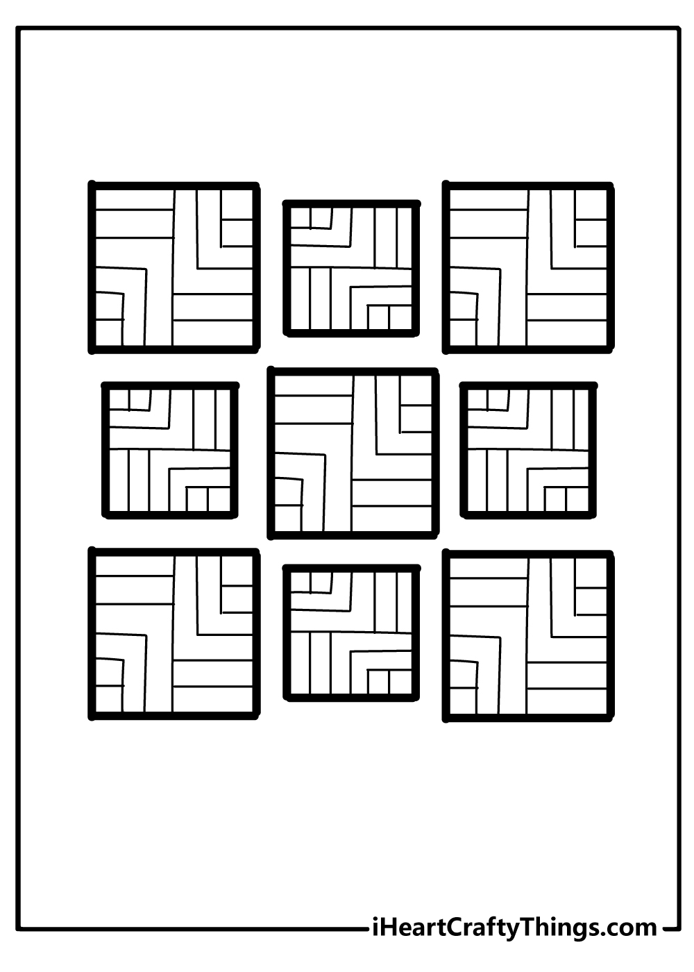 Free Geometric Coloring Pages 15 PDF Printables To Download