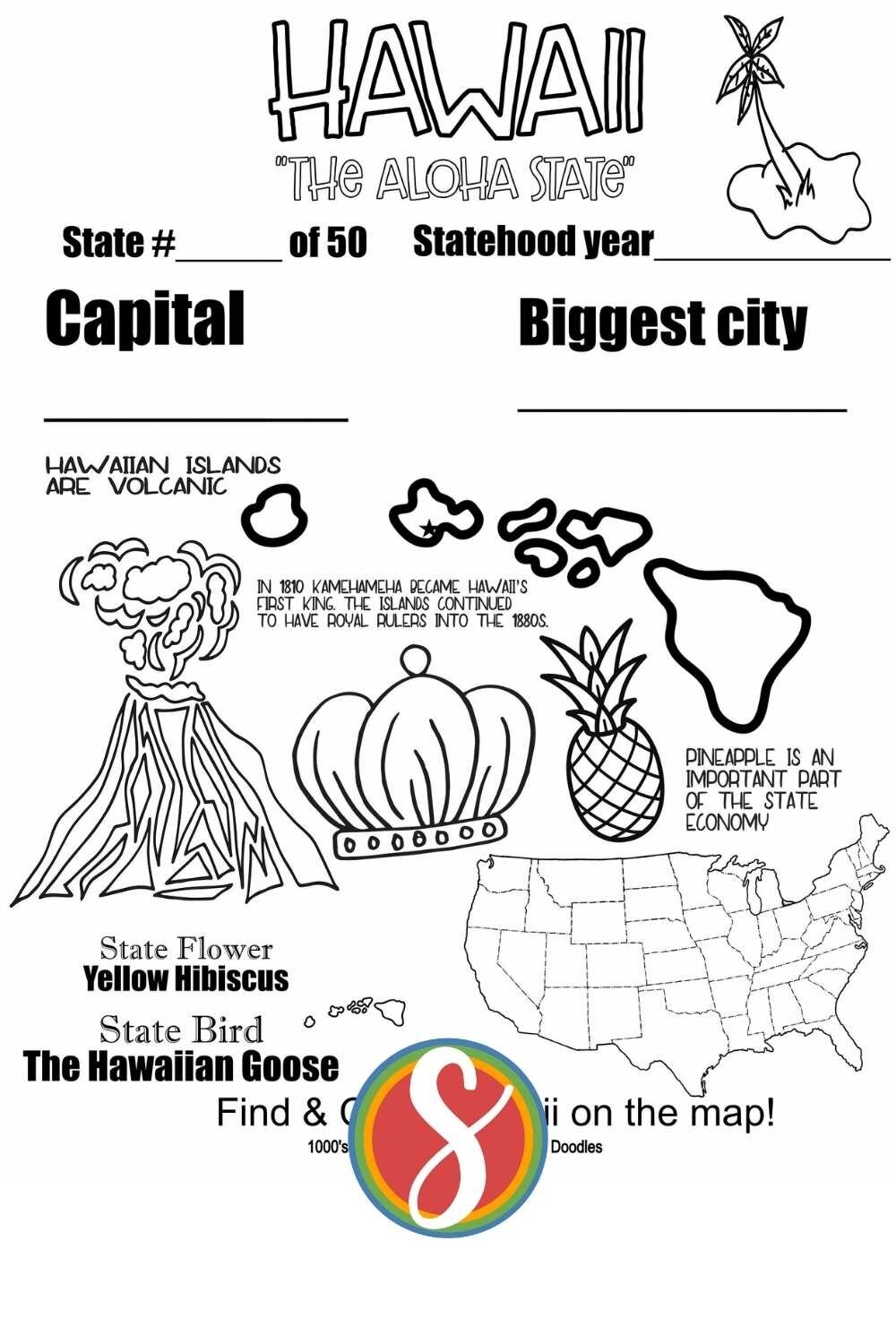 Free Coloring Pages Of Hawaii