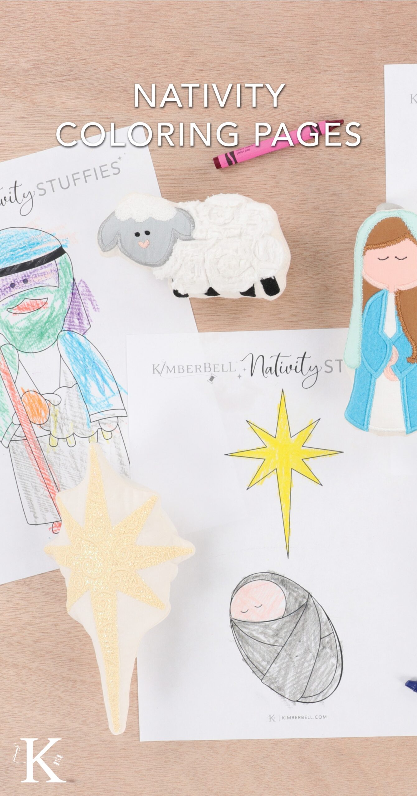FREE Nativity Coloring Pages 