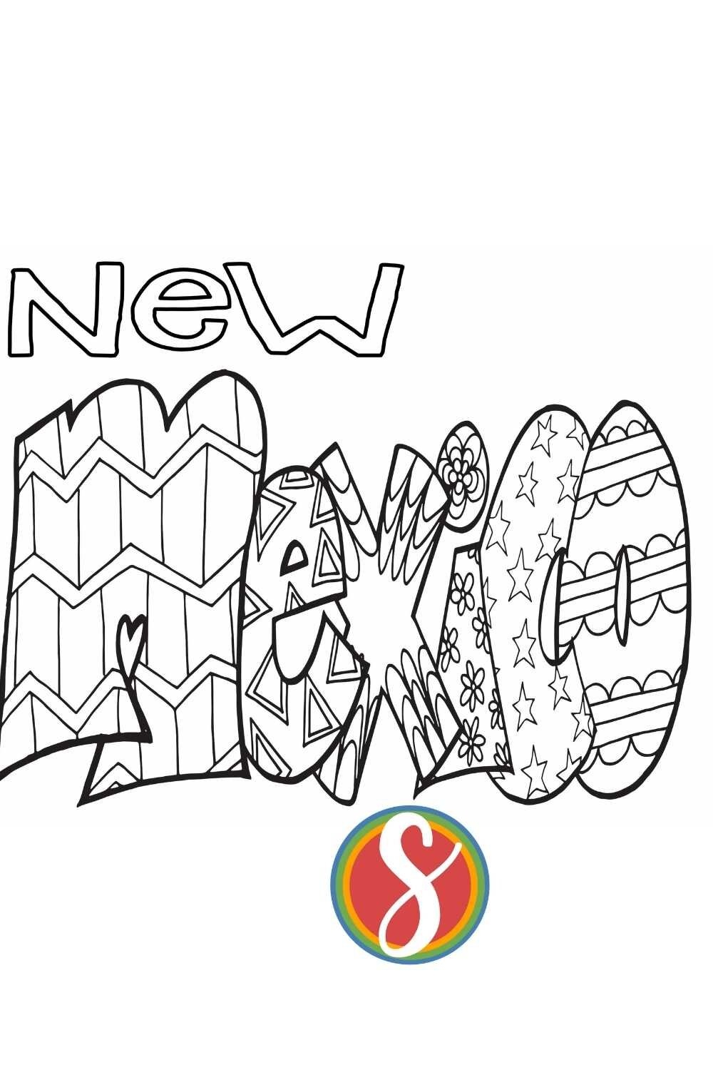 Mexico Coloring Pages Printable