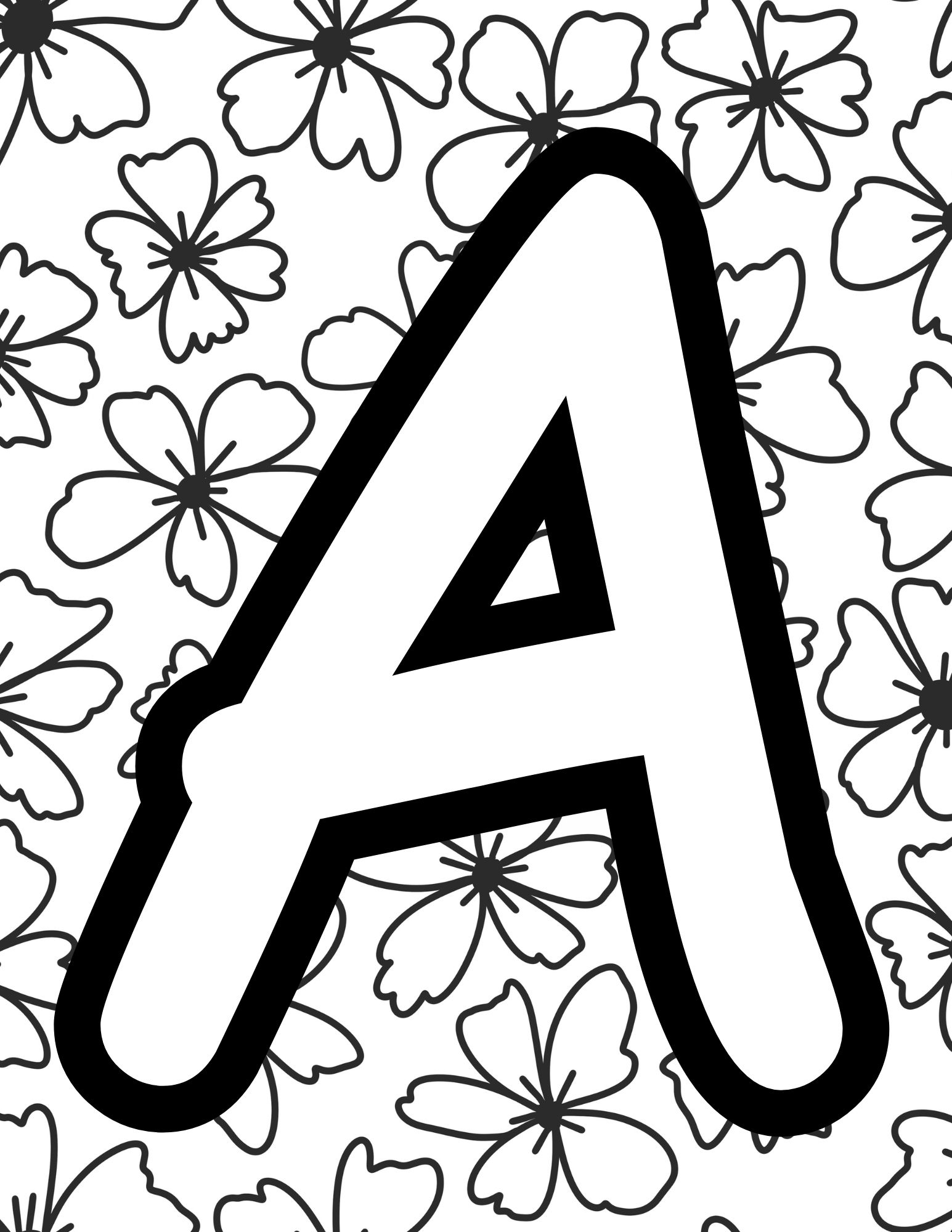 Free Coloring Pages With Letters