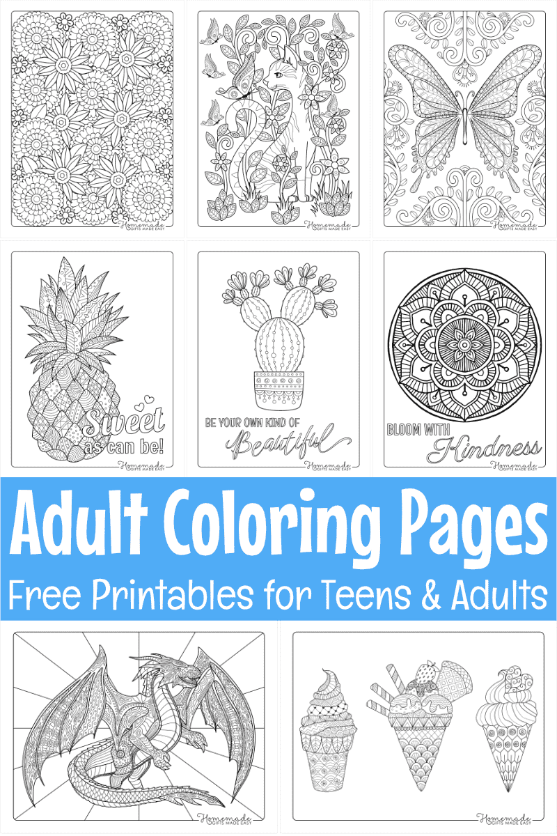Color Pages For Adults Printable