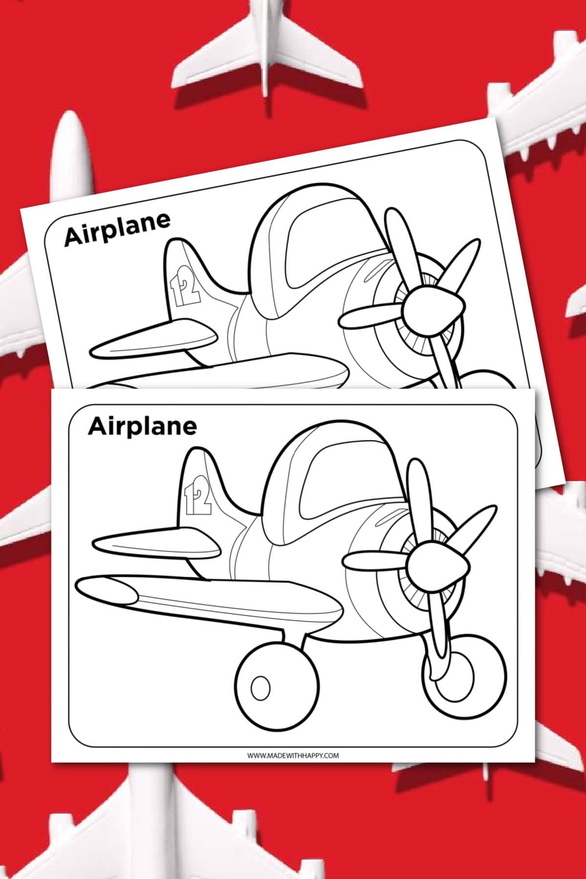 Free Coloring Pages Planes