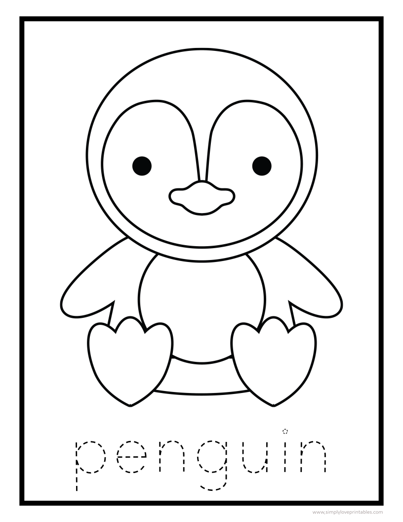 Easy Printable Animal Coloring Pages