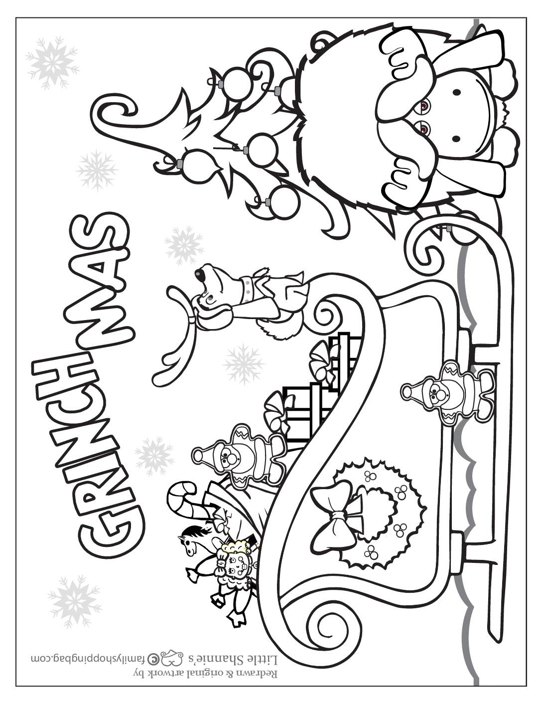 Free Grinch Coloring Pages To Print