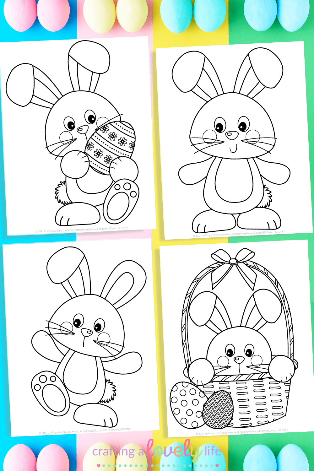 Printable Easter Bunny Coloring Page