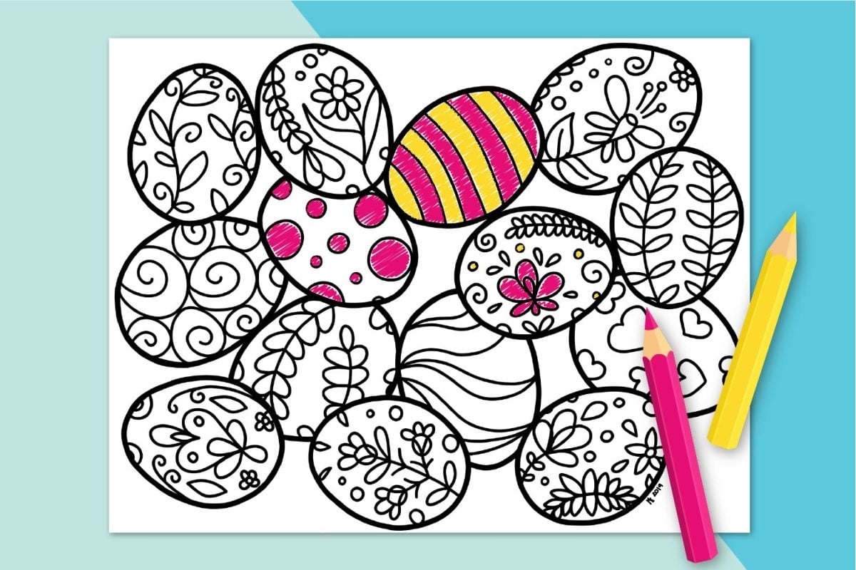Free Easter Egg Printable Coloring Pages