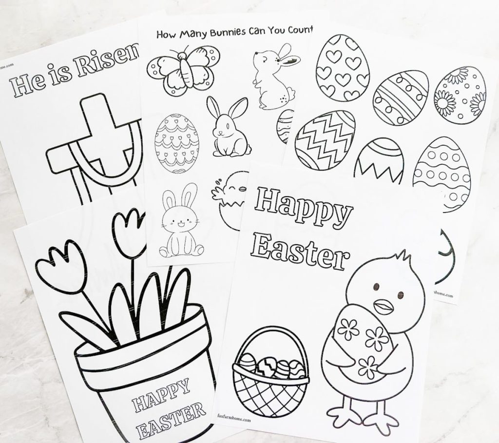 Free Printable Preschool Easter Coloring Pages