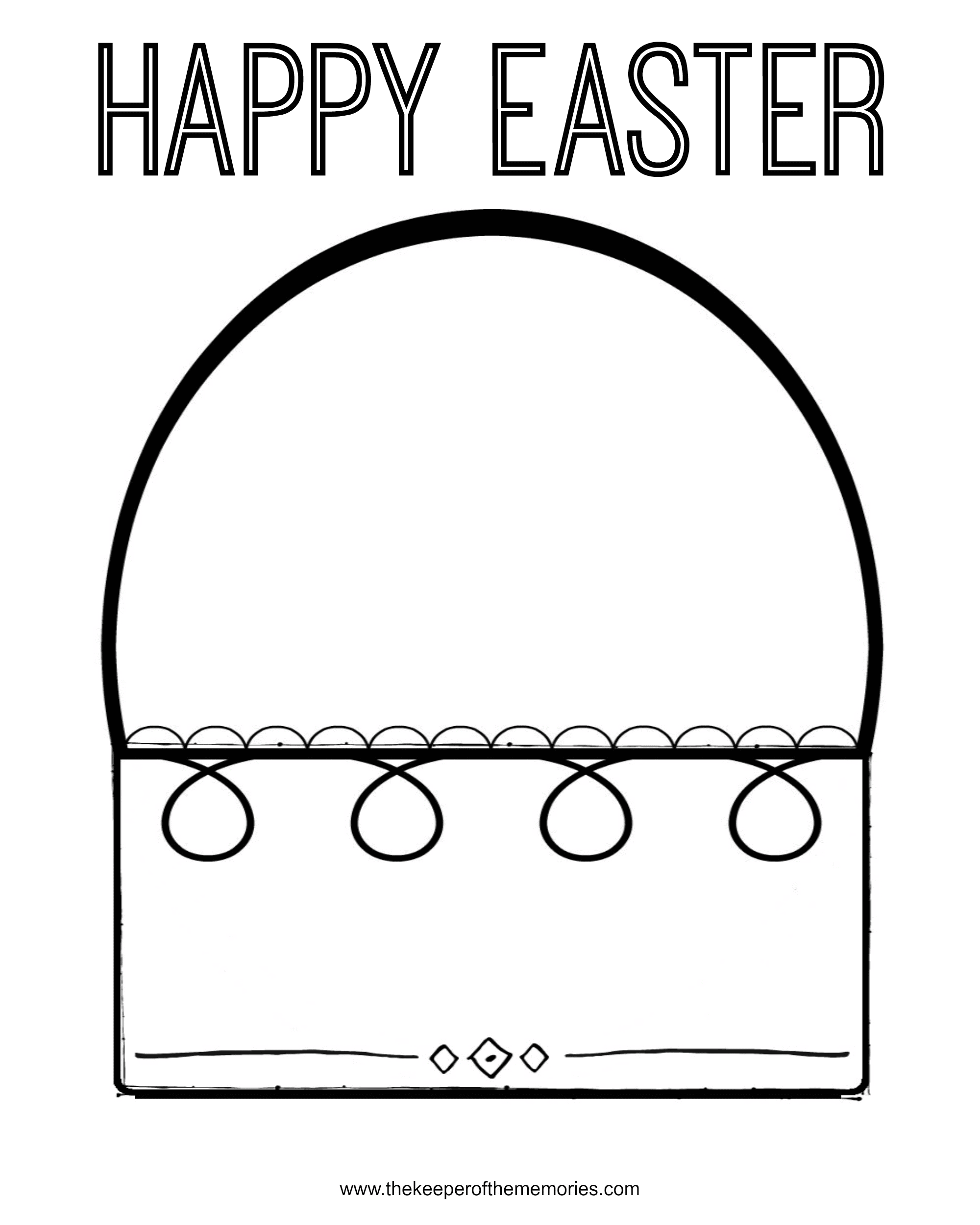 Free Printable Easter Coloring Pages For Preschoolers The Keeper Of The Memories