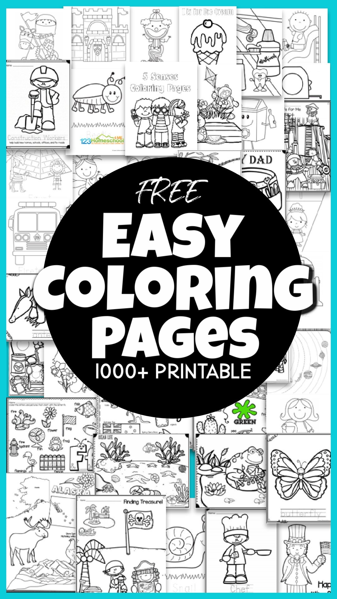Free Simple Coloring Pages For Adults