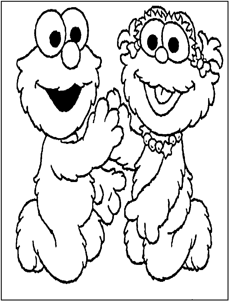Elmo Coloring Pages Printable Free