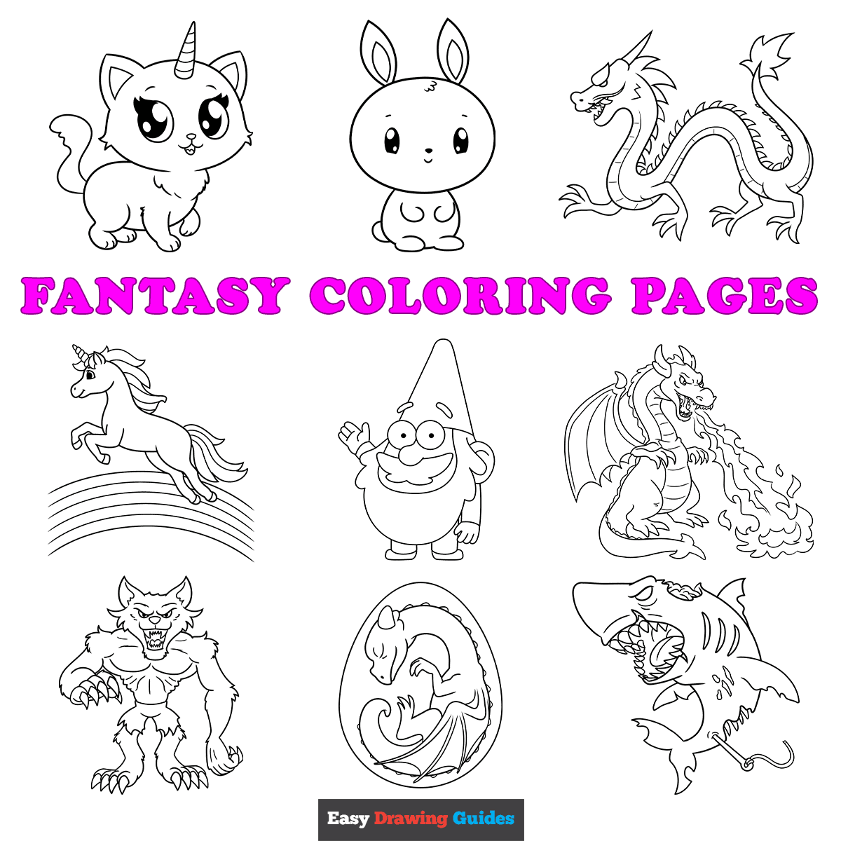 Printable Fantasy Coloring Pages