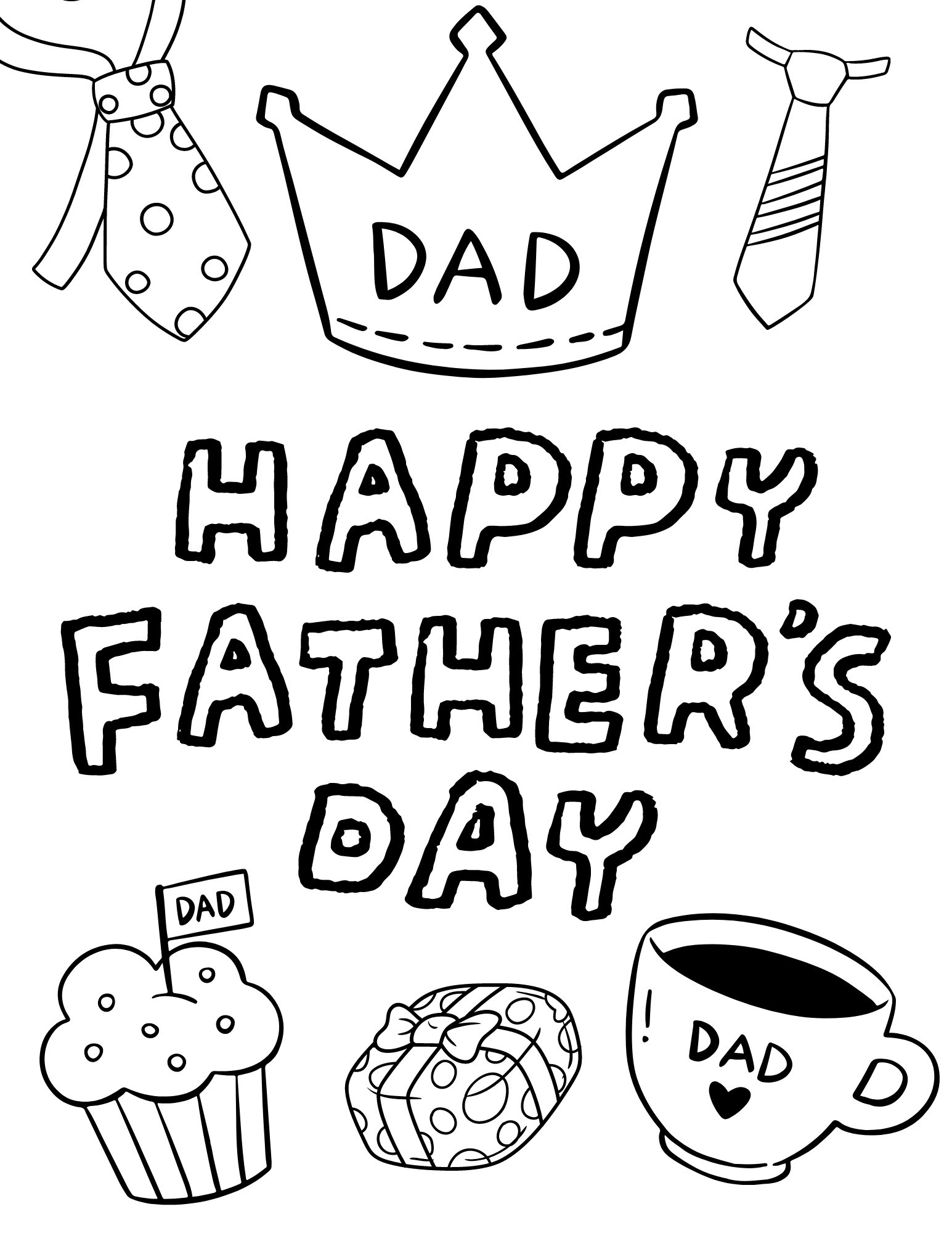 Free Printable Father s Day Coloring Pages To Celebrate Dad