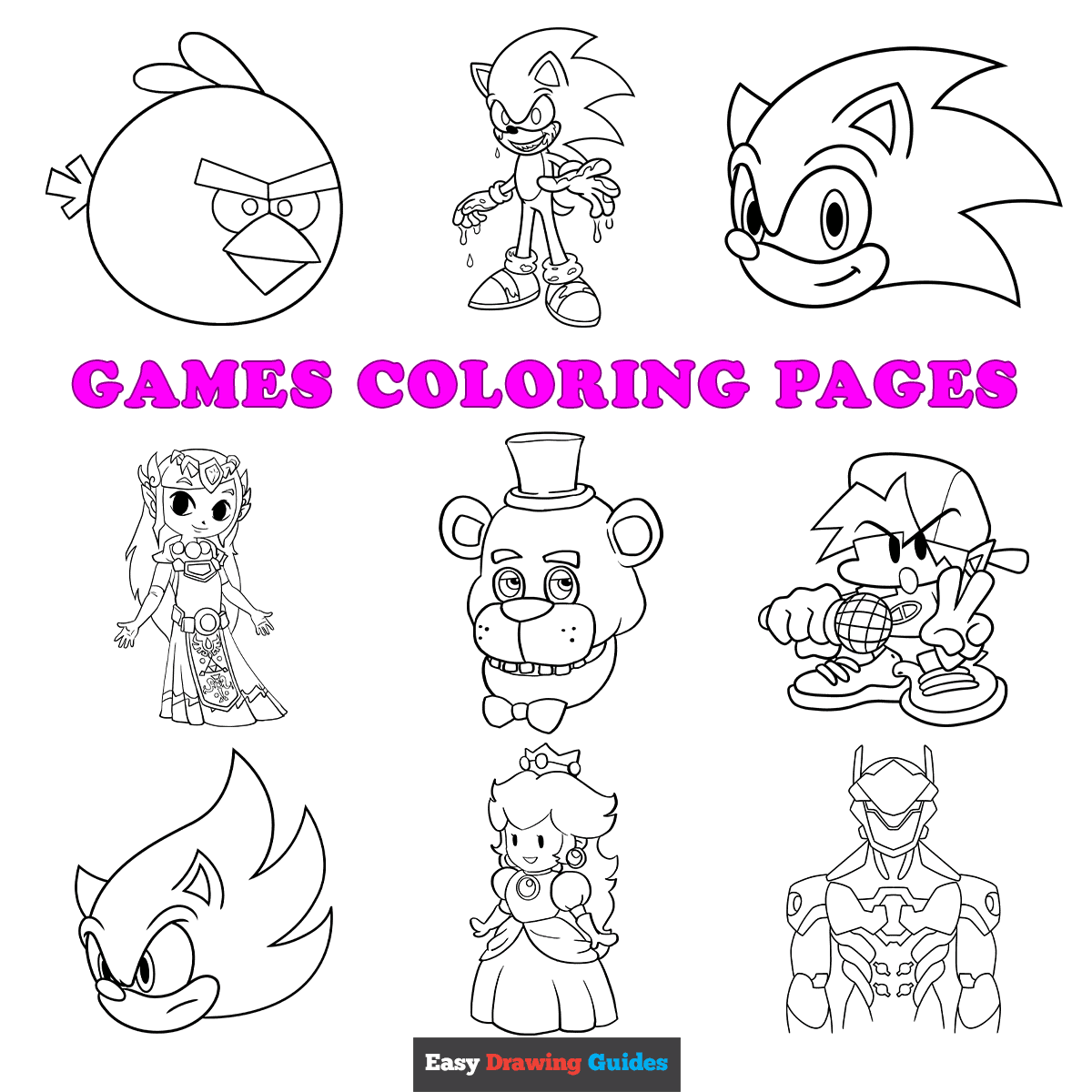 Free Games Coloring Pages