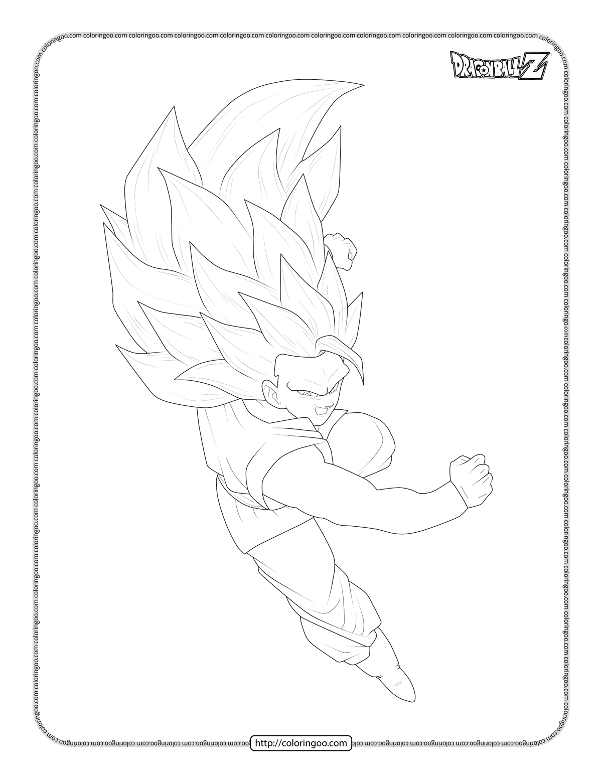 Goku Coloring Pages Printable