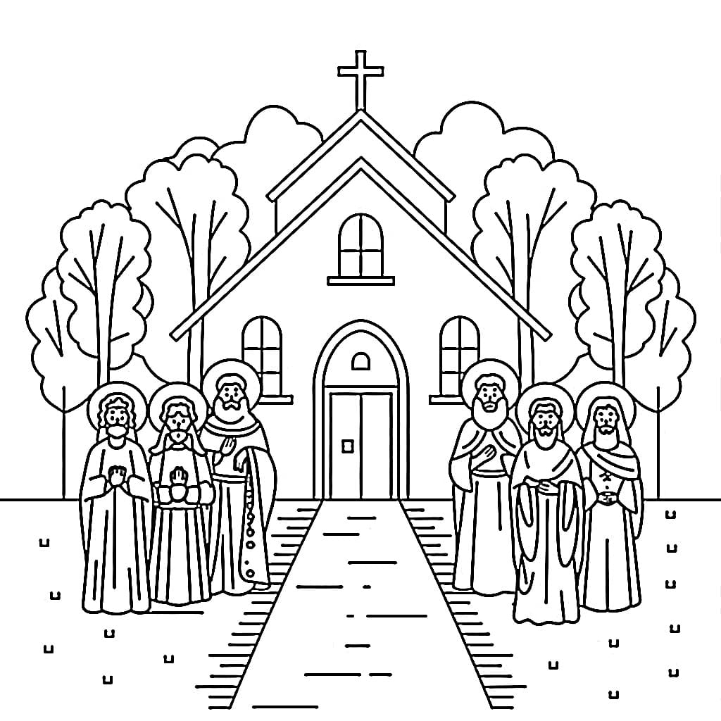 Free Printable Happy All Saints Day Coloring Page Download Print Or Color Online For Free