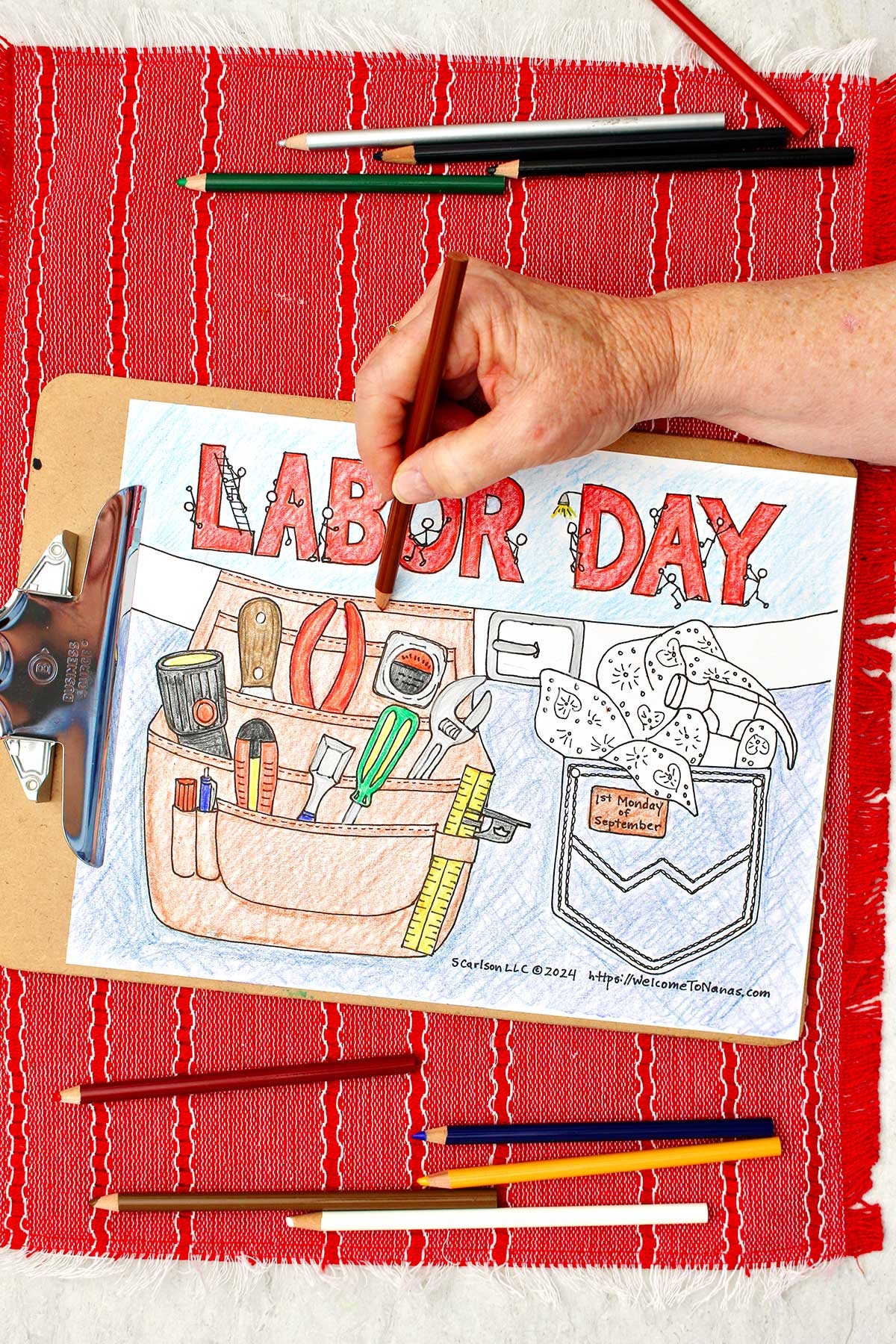 Free Printable Labor Day Coloring Page Welcome To Nana s