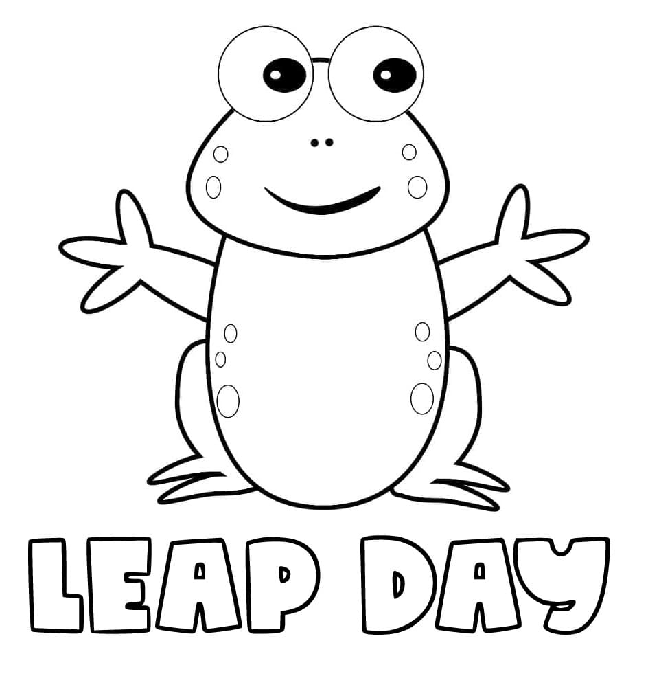 Free Printable Leap Day Coloring Page Download Print Or Color 